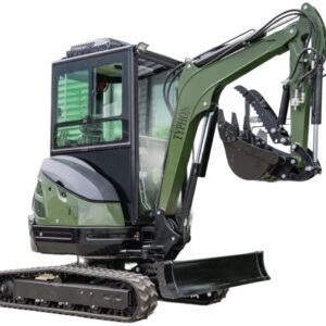 TYPHON TERROR XXV Diesel Mini Excavator 2.7 Ton, 25.1 hp Kubota D1105 RetractableTracks, AC Cabin