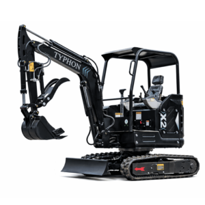 TYPHON TERROR X2 Max Canopy Mini Excavator Powerful 2.5 Ton Compact Machine with Yanmar Engine Advanced Hydraulic System