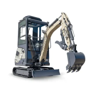 TYPHON TERROR XVII PRO Prestige 4,000 lb Mini Excavator with Kubota D902 Diesel Engine, Boom Swing, A/C & Heater