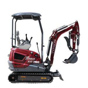 TYPHON TERROR XVII PRO 3800 lbs Mini Excavator Kubota Diesel, Hydraulic Thumb, Dozer Blade & Boom Swing